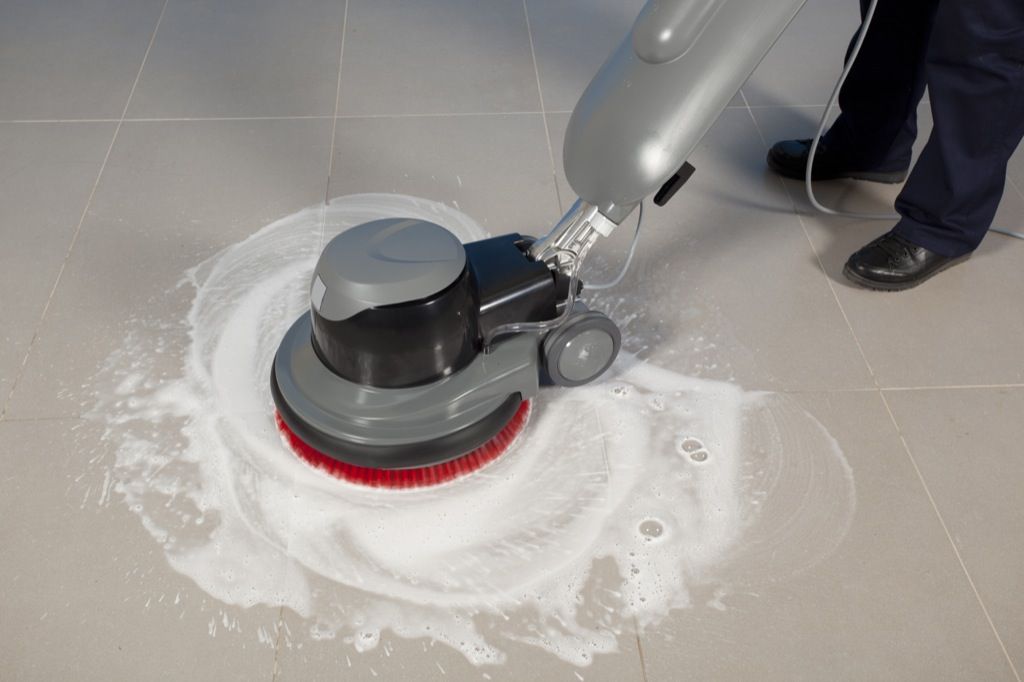 Tile Washing by Tile Floor Cleaner Machine