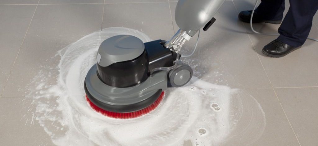 Tiles and grout cleaning by latest machine