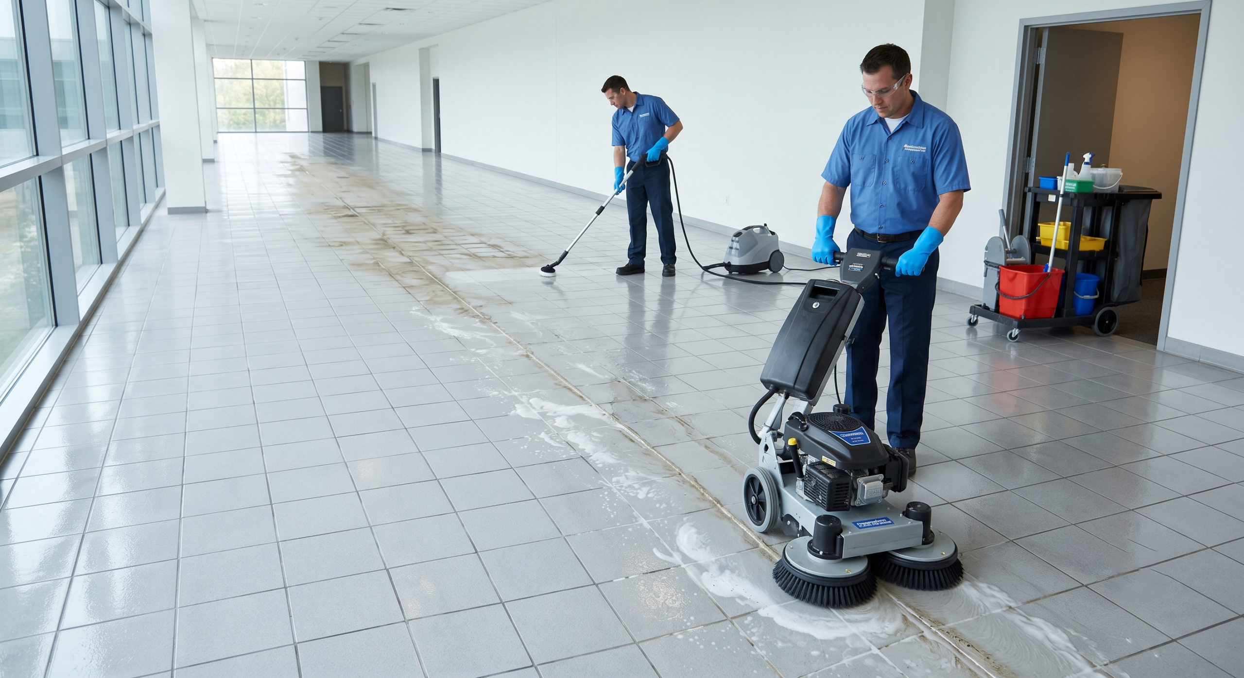 How to Clean Tile Grout Large Area Spaces Efficiently 