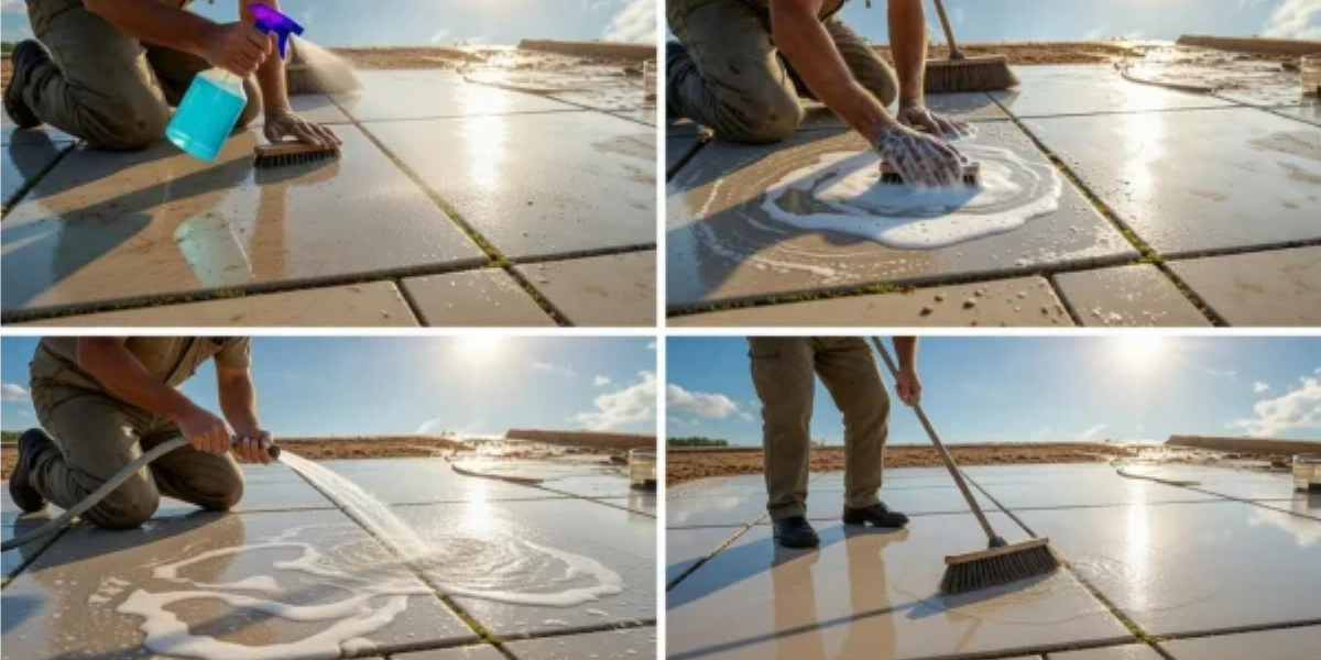 How Professionals Clean Outdoor Tiles